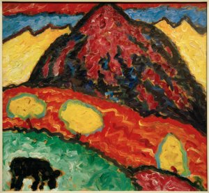 A. Jawlensky、牛のいる風景 作： Alexej von Jawlensky
